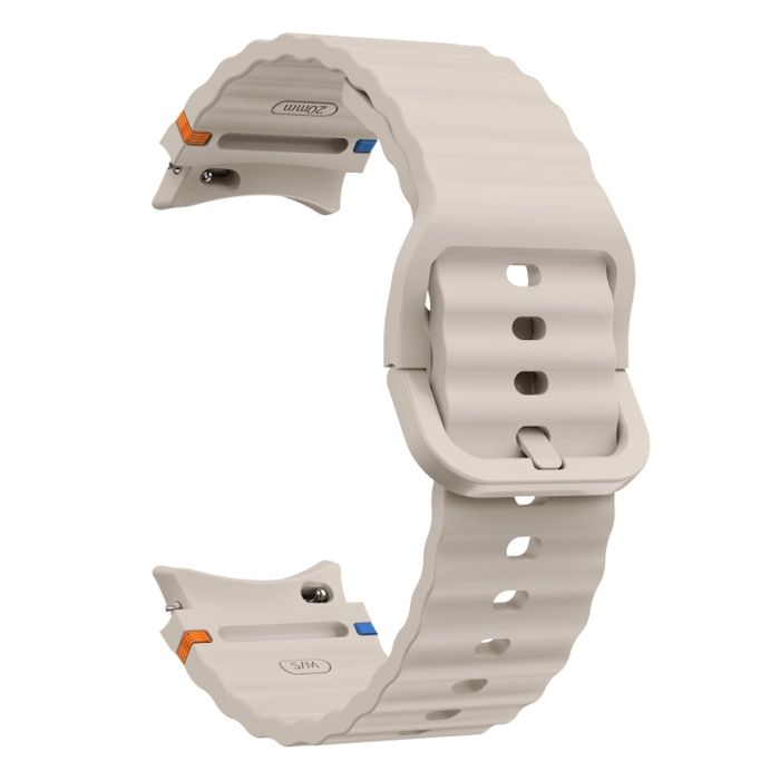Bracelet de rechange en silicone Beige pour Samsung Galaxy Watch 7 40/44mm