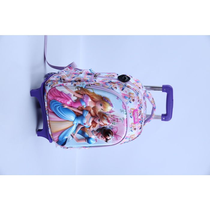TROLLEY 40CM 2 POCHES VISUEL 3D FILLE