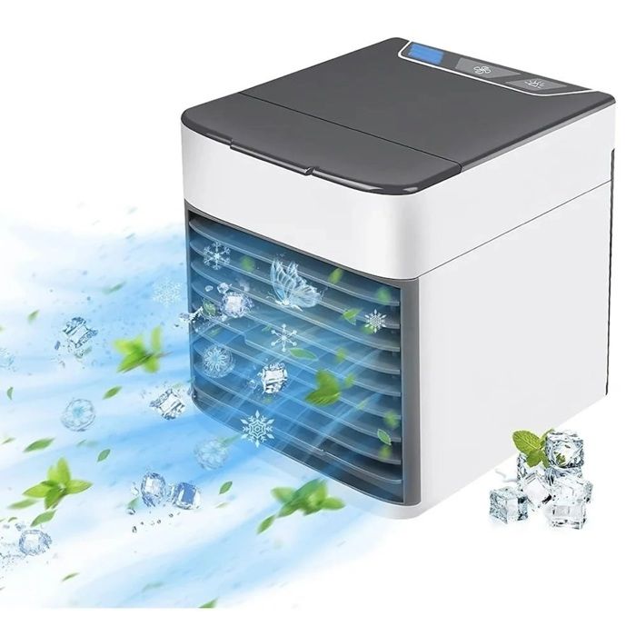 Mini Climatiseur Mobile pour Chambre - Refroidisseur d’Air par Evaporation à 3 Vitesses