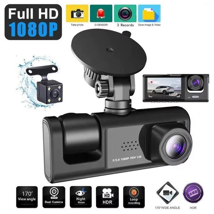 Dashcam Vision Nocturne IR - Enregistrement en Boucle, Détection de Stationnement