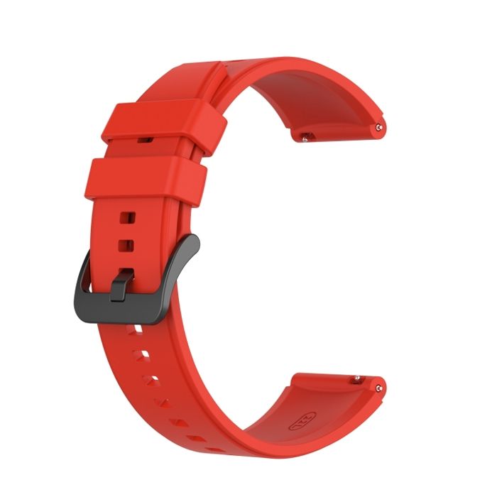 Bracelet de rechange en silicone 22mm Rouge Pour Huawei Watch GT2 Pro GT2 46mm