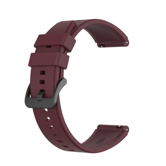 Bracelet de rechange en silicone 22mm Vin Rouge Pour Huawei Watch GT2 Pro GT2 46mm