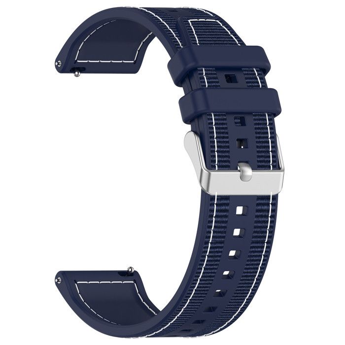 Bracelet en Nylon et Silicone 22mm Bleu profond pour Xiaomi Watch S1 / Xiaomi Watch S1 Active