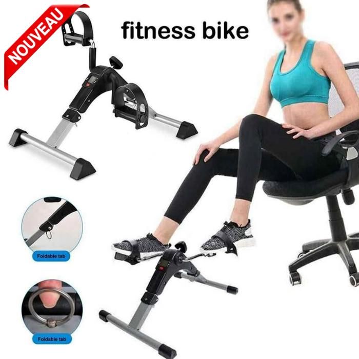 pédalier d'Appartement à Pédale Pliable Trainer Fitness des Bras et Jambes -  Multifonctionnel, Réglable.NEUF