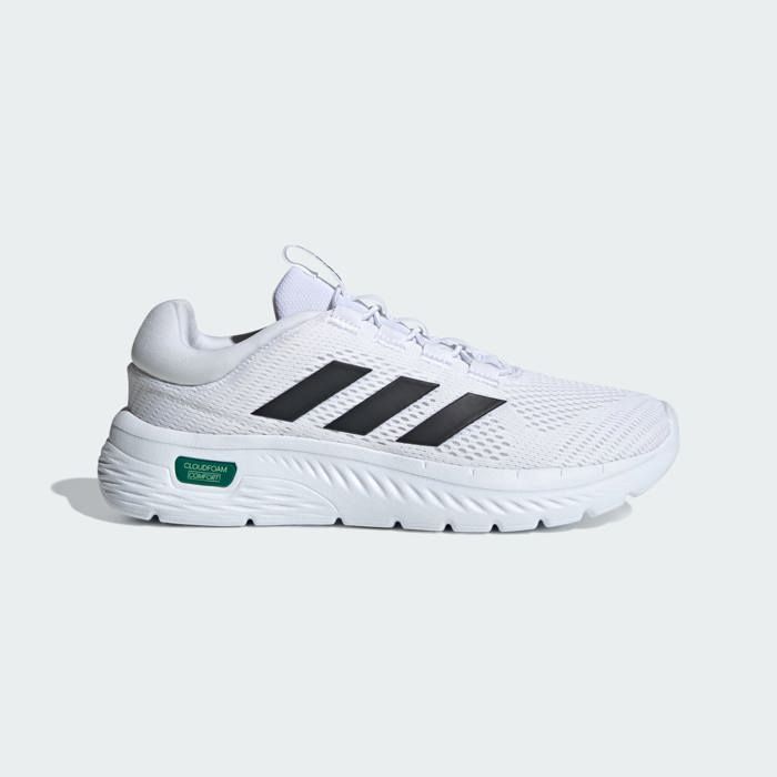 Baskets - ADIDAS - CLOUDFOAM COMFY EL - Blanc - Lacets - Talon plat