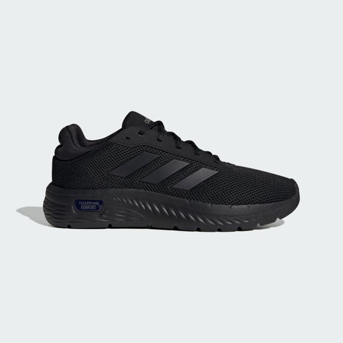 Baskets - ADIDAS - CLOUDFOAM COMFY - Noir - Lacets - Talon plat