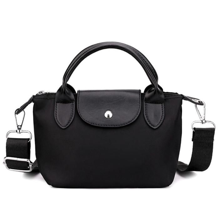 Sac épaule multifonction - GENERIC - Noir - Zippé - Léger - Compact 21x14x9 cm