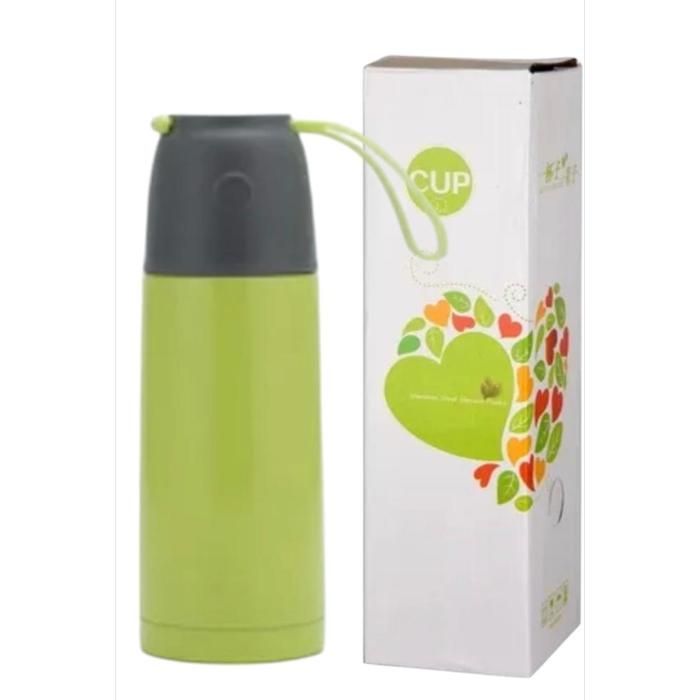 Thermo Thermos inox 350 ML À Bouchon-Tasse Pour Boissons Chaudes Froides