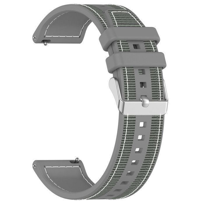 Bracelet en Nylon et Silicone 22mm Gris pour Redmi Watch 5 Lite
