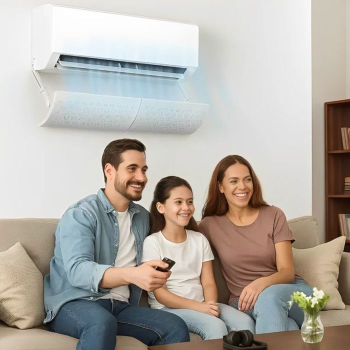 Deflecteur d’Air Conditionne Ajustable 180° – Anti Courant dAir, Ete & Hiver