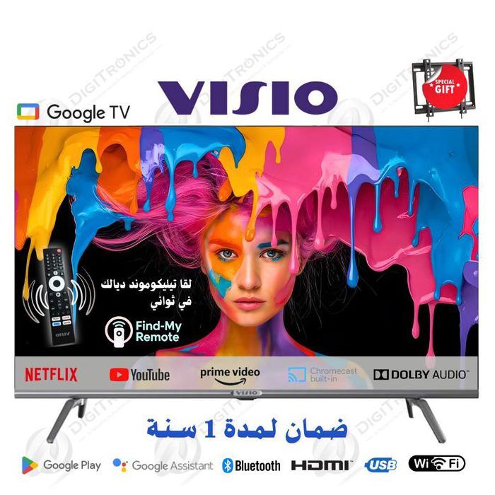 43 FHD Smart Google Tv Original, Télé Vocale + Find my remote, Bluetooth + Support Gratuit
