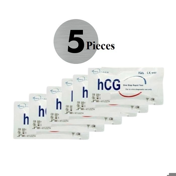 Test rapide de Grossesse HCG Healgen - 5 Test - - Marjane Mall - Image 1