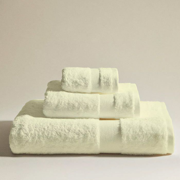 Pack serviette de bain - 3 pièces 100% coton biege