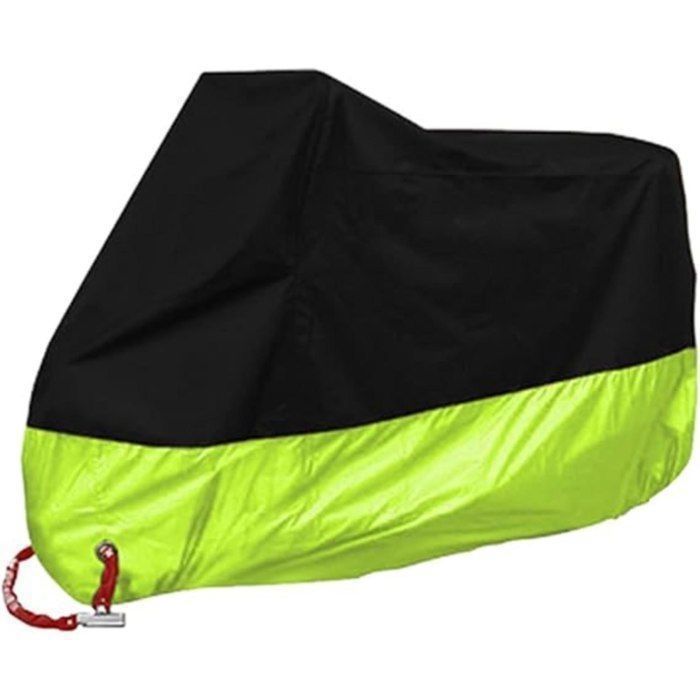 Housse de Moto universelle toutes saisons, imperméable, protection solaire avec trous de verrouillage et sac de rangement, XXL