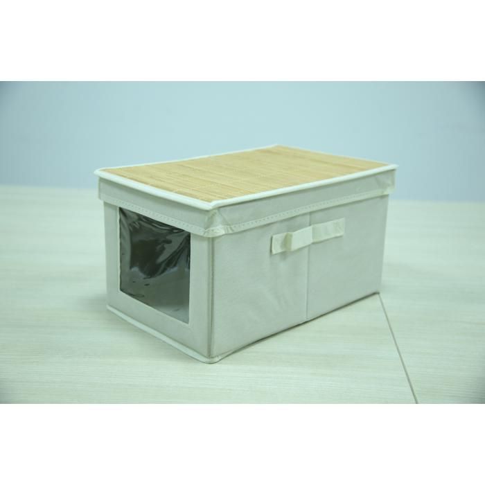 Boîte de Rangement - GENERIC - FS-6292-135I - Bambou - 25x38x21 cm - Beige