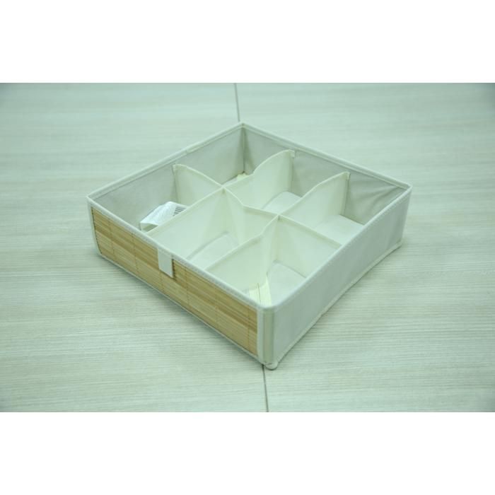 Organisateur en Bambou – 32×32×10 cm - FS-6291-135I
