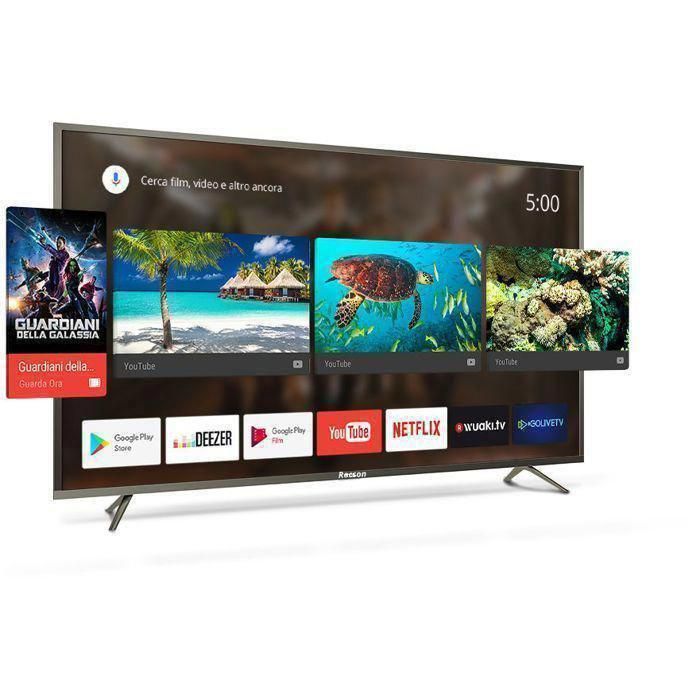 Smart TV 43" - RECSON - Android 14 - FHD - Récepteur TNT - Design élégant