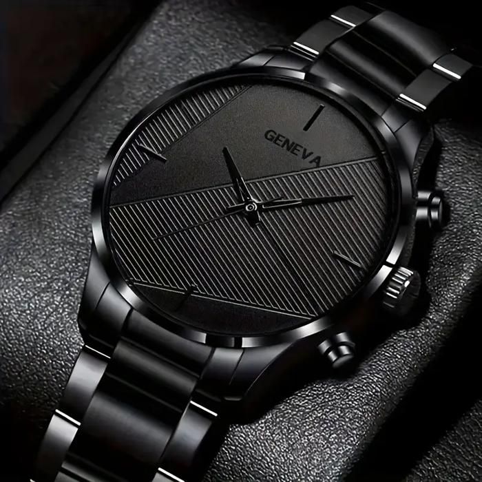 Montre Homme Quartz en Acier Inoxydable – Élégante et Idéale pour Cadeaux & Occasions