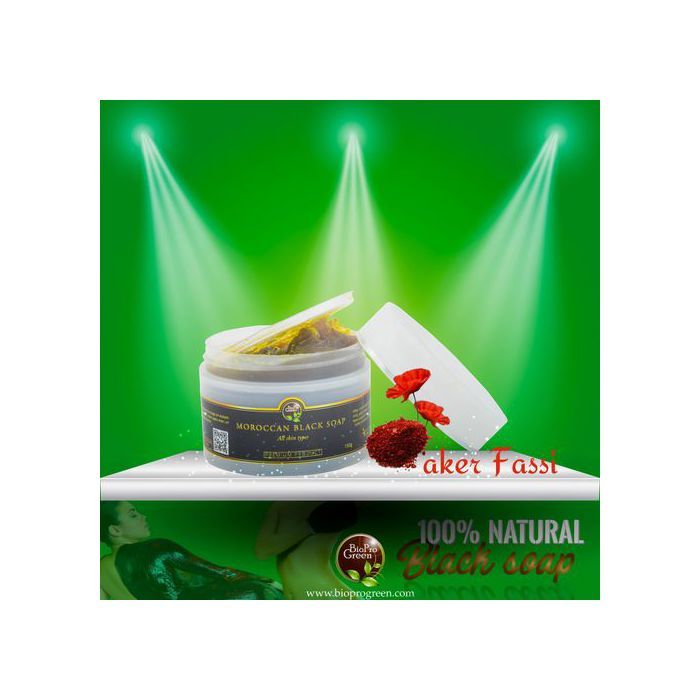 Savon noir - BIO PRO GREEN - Aker Fassi - Exfoliant - Hydratant - Purifiant