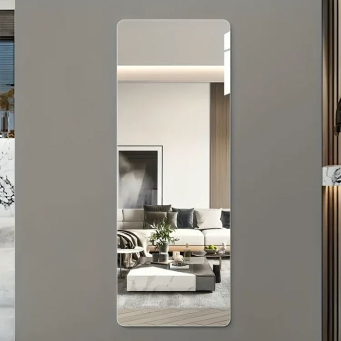 Miroir Adhesif Haute Definition 30×90 cm – Incassable, Ultra Fin et Facile a Poser