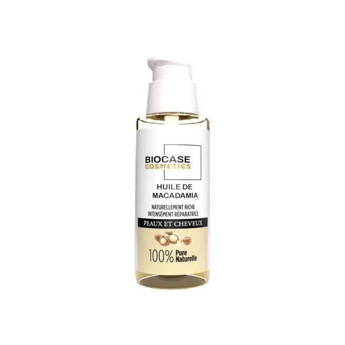 Huile Végétale - Macadamia - 30Ml - Hydratant - Pour Cheveux Abîmés