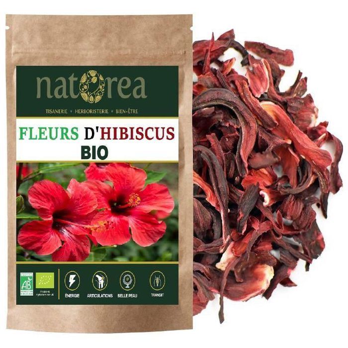 Tisane d'Hibiscus ( Karkadé, Bissap, coloration acajou ) 50 GRAMS