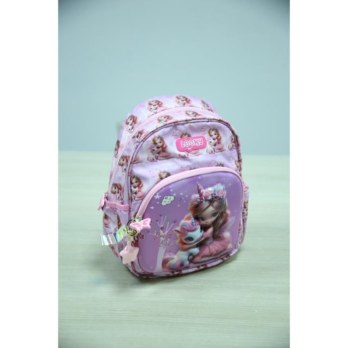 Sac à dos - GENERIC - 30cm - 2 poches - Visuel 3D - Fille