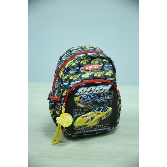 Sac à dos - GENERIC - 30 cm - Visuel 3D - Multicolore - 2 poches