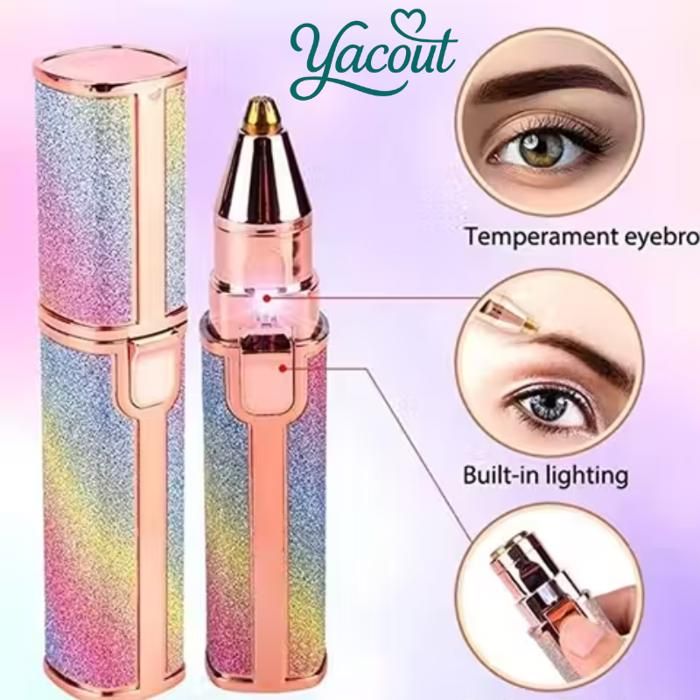 Stylo épilateur lèvres, menton & contours – LED intégrée