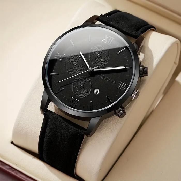 Montre - GENERIC - Élégante à quartz - Cadran chiffres romains - Boîtier en alliage - Bracelet similicuir