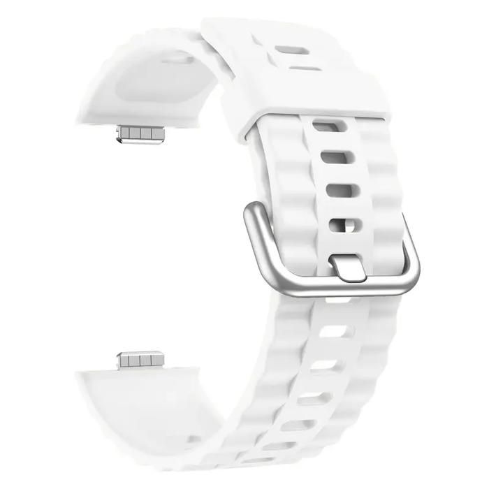 Bracelet de remplacement en silicone Blanc pour Huawei Watch Fit 4 Pro