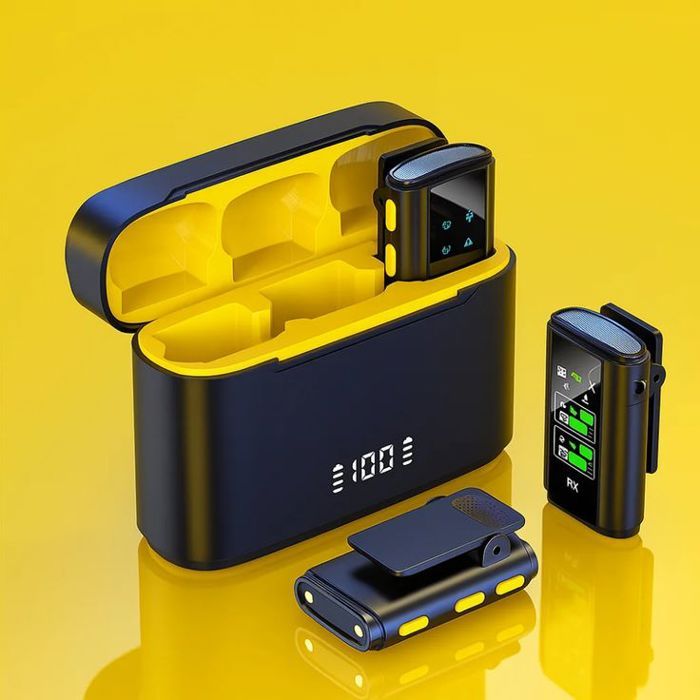 Micro sans fil professionnel SX28 — kit TX/RX avec récepteur USB‑C, écran LED et boîtier de charge