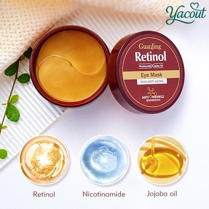 Masque Yeux au Rétinol Guanjing 60 pcs – Anti-Cernes et Réduction des Poches