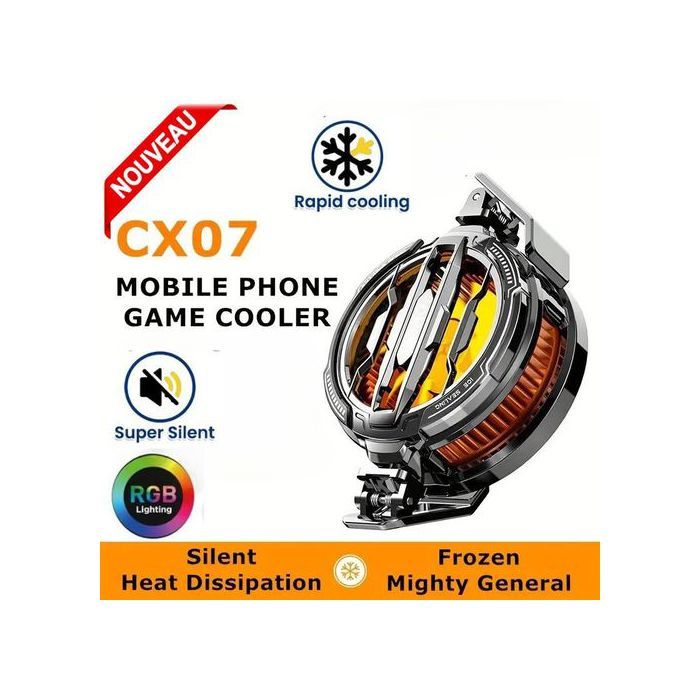MEMO CX07 Nouveau Radiateur Magnétique de Réfrigération pour Refroidissement Rapide de Téléphone Portable