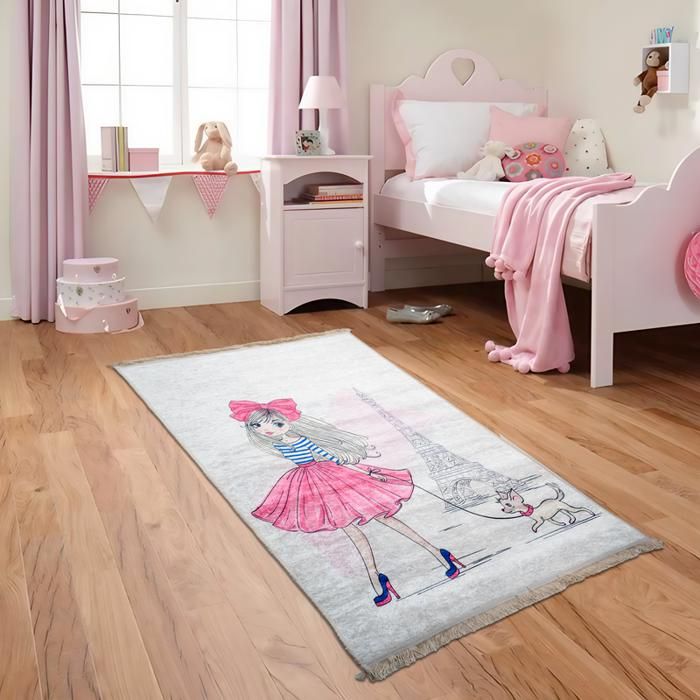 Tapis easy mama enfants barbie 150 x 100 cm