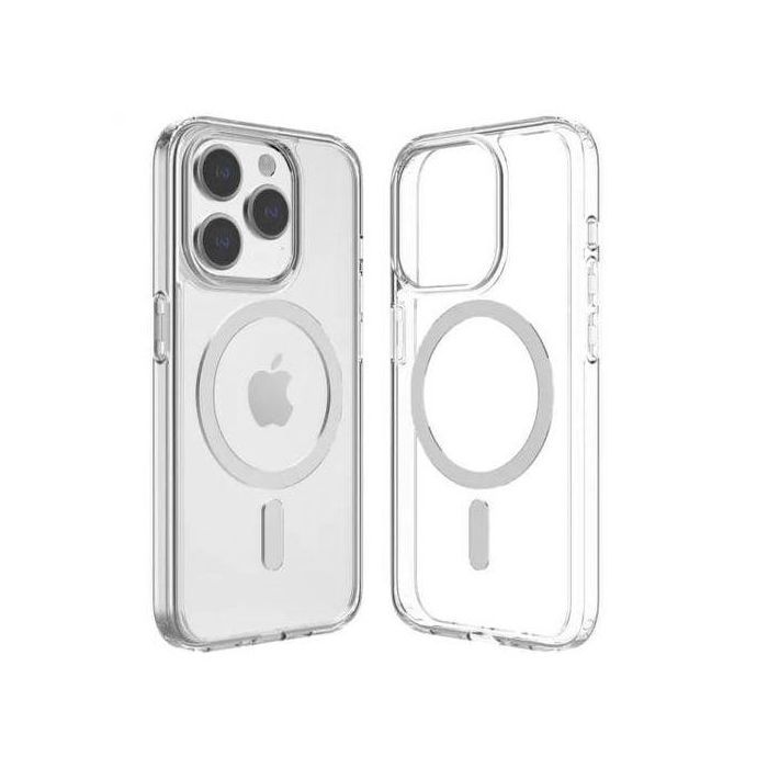 Coque Silicone Transparente Charge Induction iPhone 14 PRO Sans Fil Magnetic