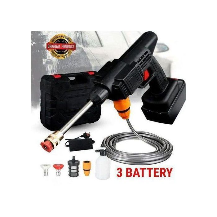Pistolet lave-auto électrique sans fil, pulvérisateur haute pression, 48 V avec 3 batteries