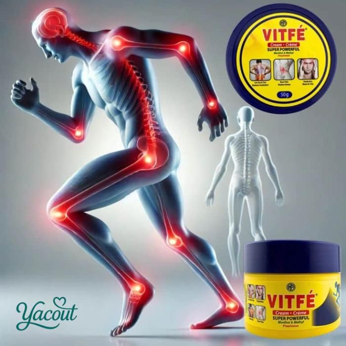 VITFÉ Baume Chauffant Anti Douleur Pour Dos Cou et Articulations