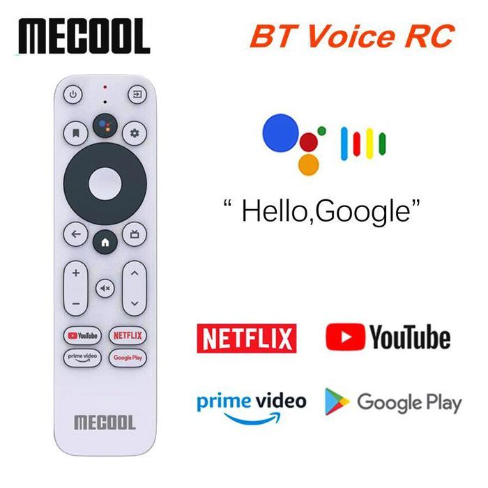 Mecool telecommande vocale de remplacement pour KM2, pour boîtier TV Android Smart TV Box Remote/TV Stick