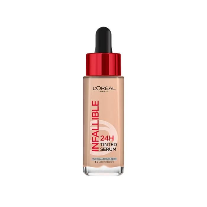 L'Oreal Paris Infallible 24H Tinted Serum 30ml 3-4 Light Medium