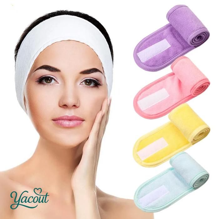Bandeau skincare front dégagé pour nettoyage profond multicoleur