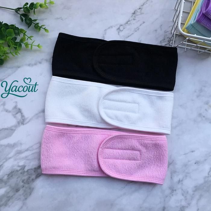 Bandeau maquillage large anti-glisse séchage rapide multicoleur