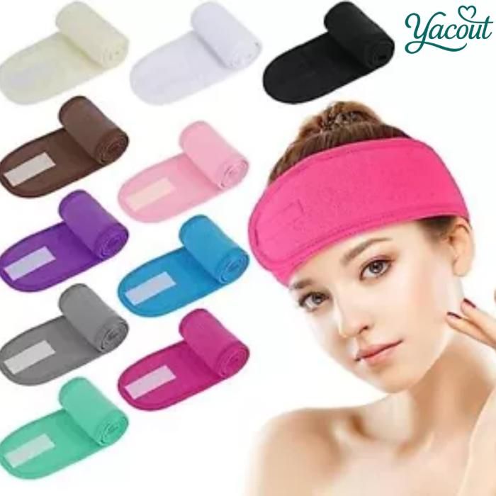 Bandeau soin visage anti-frisottis confort léger multicoleur
