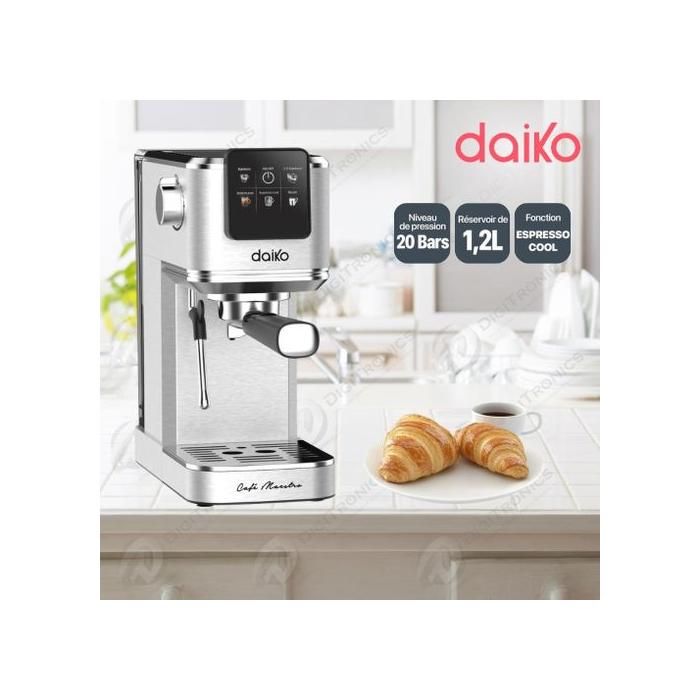 Daiko -  Machine à Café Barista Max 20 Bars Fonction Espresso Cool 1.2 L, CF9352EK
