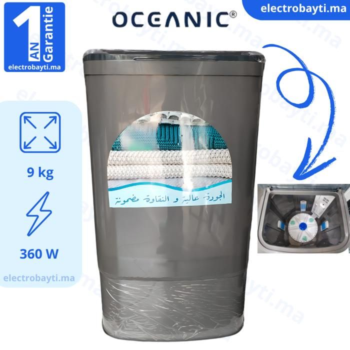 Oceanic -  Machine à laver Semi-automatique - Brosses Intégrée - 9kg