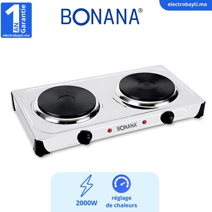Bonana - Plaque de cuisson électrique - 2 feux - Electrique - 2000W- germany