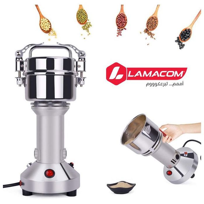 Lamacom - Moulin à épices électrique 150g, Moulin à grains INOX, Machine de Meulage