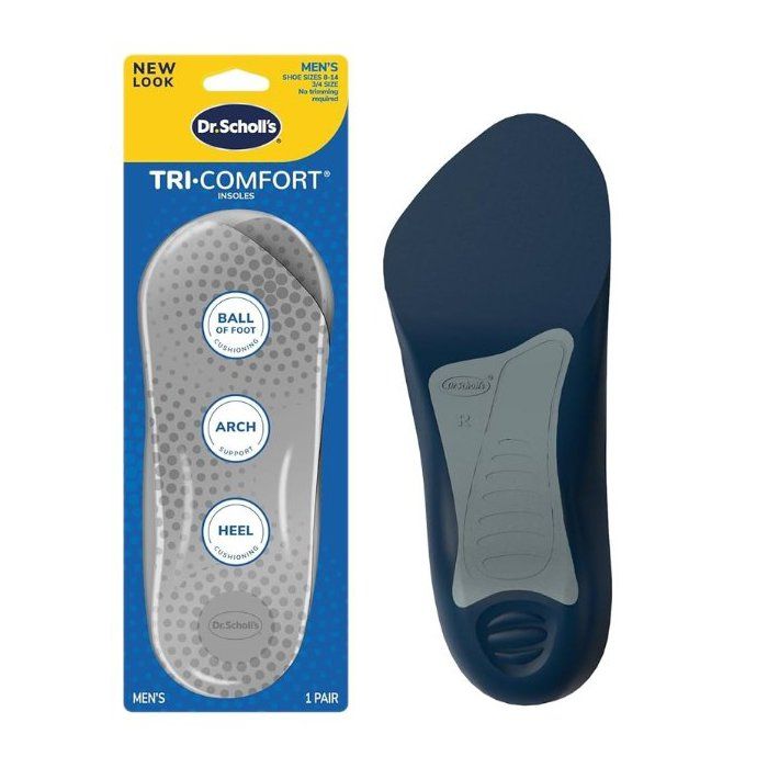 Semelles intérieures - Dr. Scholl's TRI-COMFORT - Soutien talon - Confort durable - Adaptées à toutes chaussures