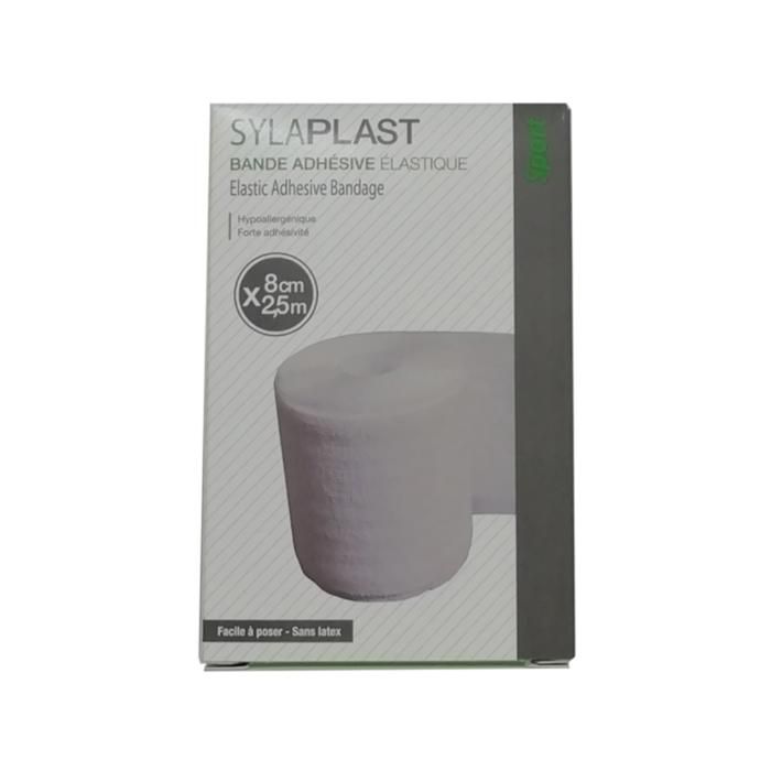 Sylaplast - Bande Adhésive - Élastique 8cm x 2.5cm