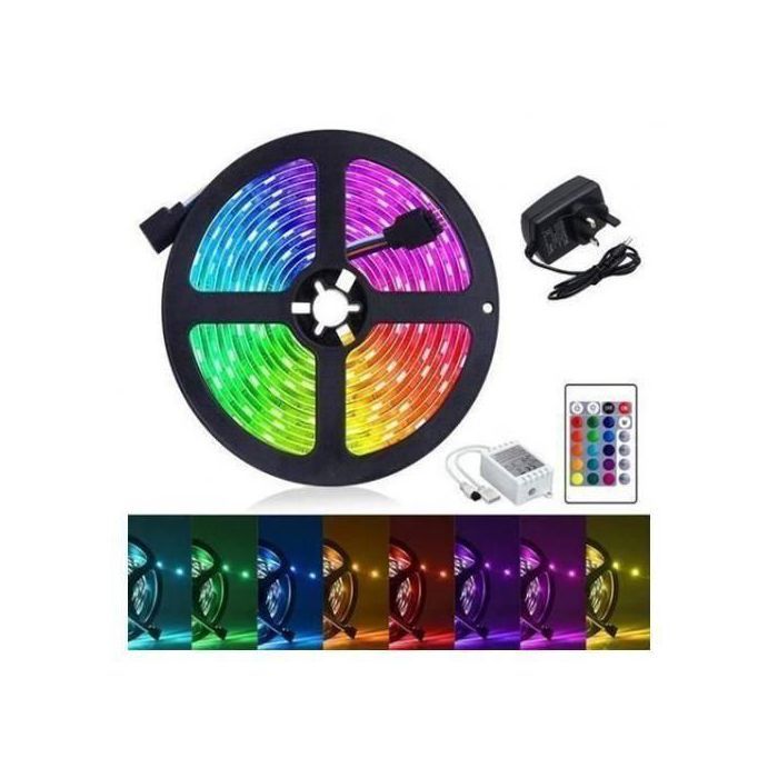 Bande lumineuse à led couleurs 10m avec usb haute qualité, bluetooth